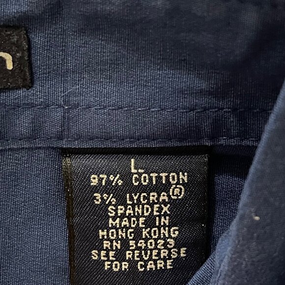 Gap button up stretch shirt blue long sleeve Size Large blue - Picture 3 of 9